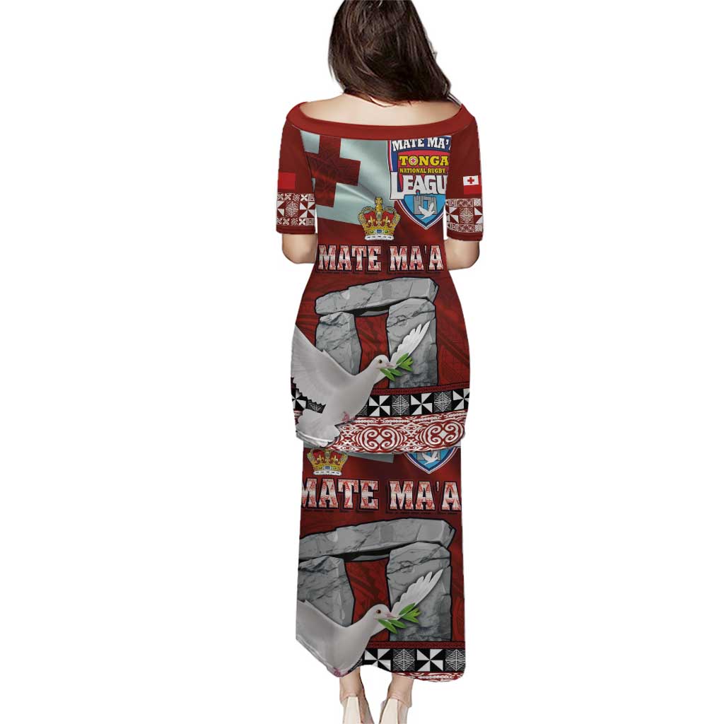 Mate Ma'a Tonga Puletasi Haʻamonga ʻa Maui and White Dove - Tongan Kupesi Ngatu