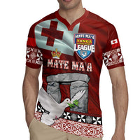 Mate Ma'a Tonga Rugby Jersey Haʻamonga ʻa Maui and White Dove - Tongan Kupesi Ngatu