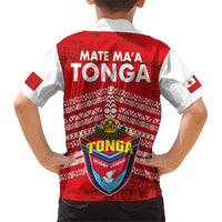 Mate Ma'a Tonga Kid Hawaiian Shirt Double White Dove and Kupesi Ngatu Art Tattoo LT03 - Polynesian Pride