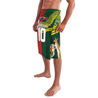 Custom Mate Ma'a Tonga and Australia Kangaroo Lavalava Nation Seal with Mascot Aboriginal and Tongan Kupesi Ngatu Art