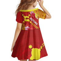 Rotuma Island Family Matching Puletasi and Hawaiian Shirt Fijian Tapa with Polynesian Art and Hibiscus