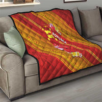 Rotuma Island Quilt Fijian Tapa with Polynesian Art and Hibiscus