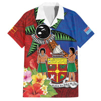 Personalised Fiji and Rotuma Together Family Matching Tank Maxi Dress and Hawaiian Shirt Fjian Masi and Pacific Pattern Mix Culture