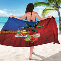 Personalised Fiji and Rotuma Together Sarong Fjian Masi and Pacific Pattern Mix Culture