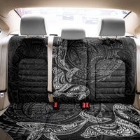 Hawaiian Monk Seal and Whale Back Car Seat Cover Kakau Tribal Pattern Grayscale LT03 - Polynesian Pride