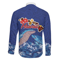 Hawaiian Sea Animals Family Matching Puletasi and Hawaiian Shirt Whales Shark and Turtle Guardians with Tribal Pattern