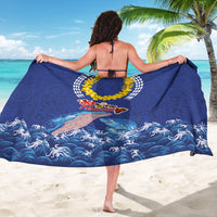 Hawaiian Sea Animals Sarong Whales Shark and Turtle Guardians with Tribal Pattern LT03 - Polynesian Pride