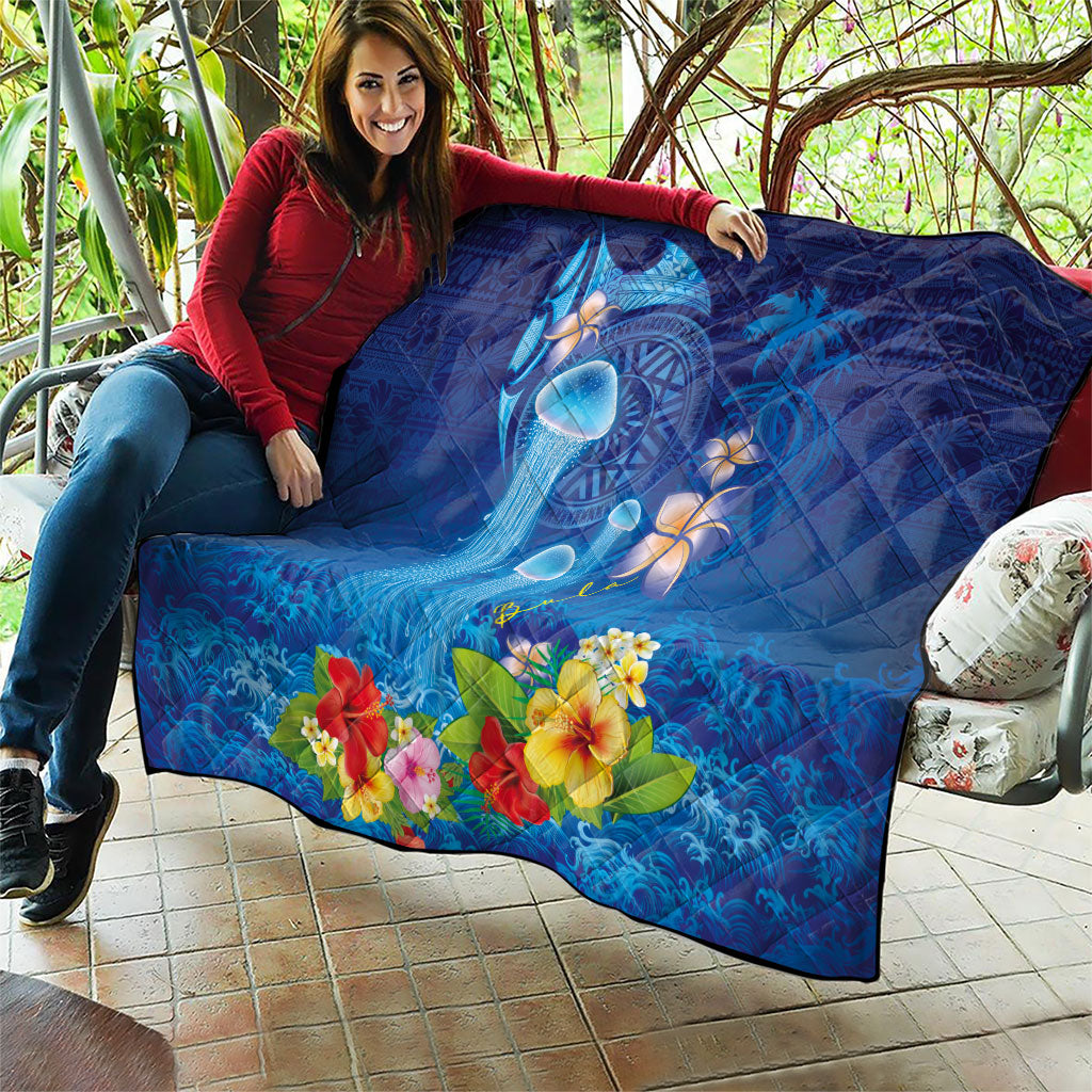 Fiji Jellyfish Quilt Tapa Patterns and Hibiscus Sea Vibe