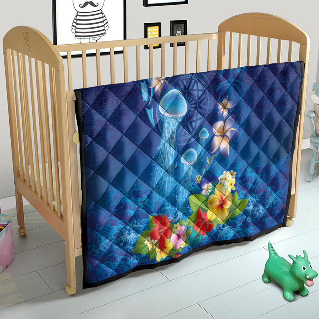 Fiji Jellyfish Quilt Tapa Patterns and Hibiscus Sea Vibe