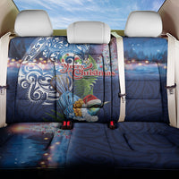 New Zealand Merry Christmas Back Car Seat Cover Maori Tribal Pattern with Xmas Tui Bird