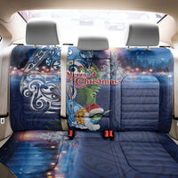 New Zealand Merry Christmas Back Car Seat Cover Maori Tribal Pattern with Xmas Tui Bird