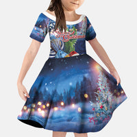 New Zealand Merry Christmas Family Matching Puletasi and Hawaiian Shirt Maori Tribal Pattern with Xmas Tui Bird