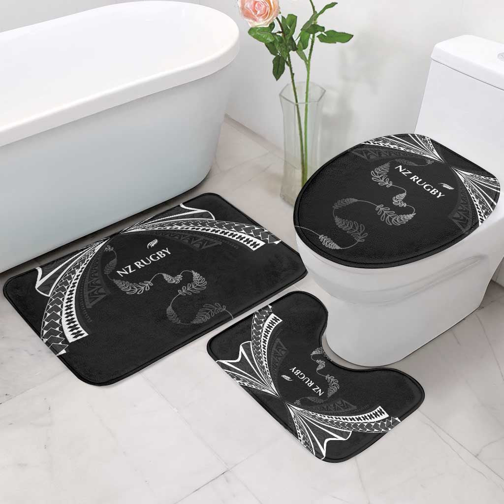 New Zealand Rugby Bathroom Set Aotearoa Armour Blacks Silver Ferns - Polynesian Pride