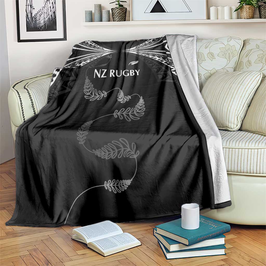New Zealand Rugby Blanket Aotearoa Armour Blacks Silver Ferns - Polynesian Pride
