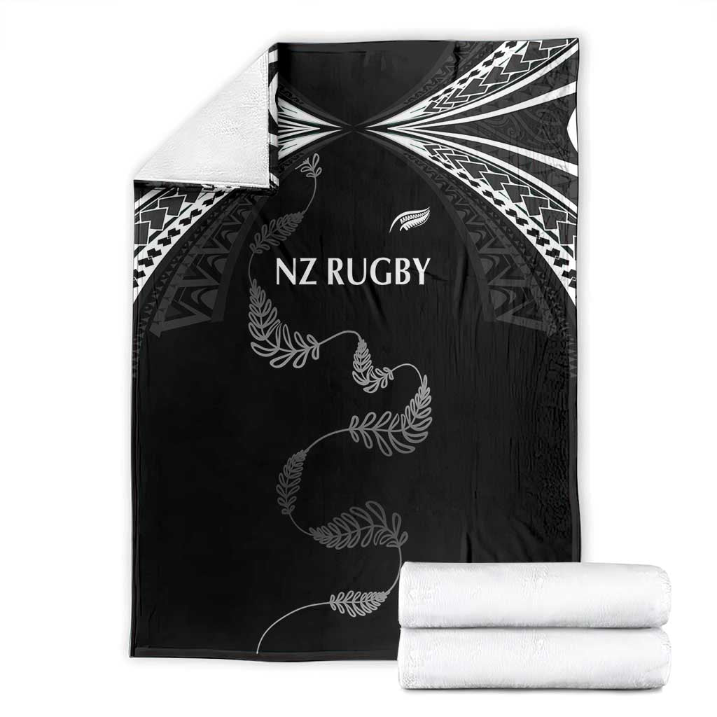 New Zealand Rugby Blanket Aotearoa Armour Blacks Silver Ferns - Polynesian Pride
