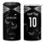 New Zealand Rugby Custom 4 in 1 Can Cooler Tumbler Aotearoa Armour Blacks Silver Ferns - Polynesian Pride