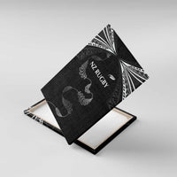 New Zealand Rugby Canvas Wall Art Aotearoa Armour Blacks Silver Ferns - Polynesian Pride