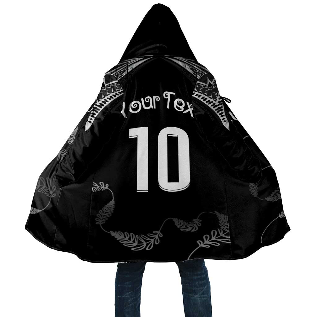 New Zealand Rugby Custom Cloak Aotearoa Armour Blacks Silver Ferns - Polynesian Pride
