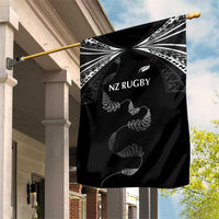 New Zealand Rugby Garden Flag Aotearoa Armour Blacks Silver Ferns - Polynesian Pride