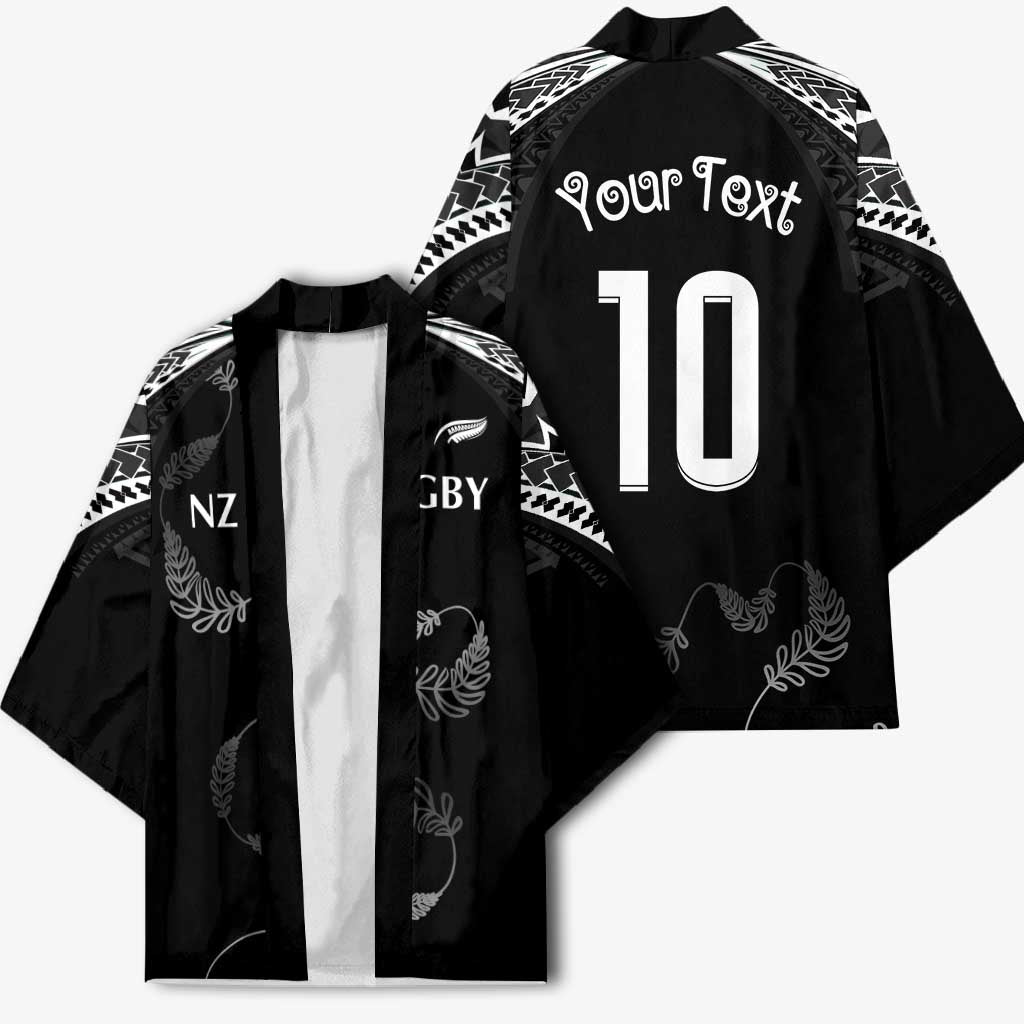 New Zealand Rugby Custom Kimono Aotearoa Armour Blacks Silver Ferns LT03 - Polynesian Pride