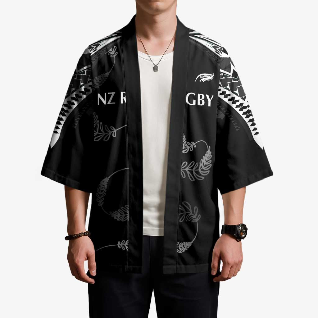 New Zealand Rugby Custom Kimono Aotearoa Armour Blacks Silver Ferns LT03 - Polynesian Pride