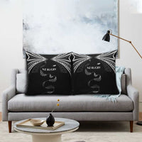 New Zealand Rugby Pillow Cover Aotearoa Armour Blacks Silver Ferns - Polynesian Pride