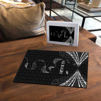 New Zealand Rugby Puzzle Aotearoa Armour Blacks Silver Ferns - Polynesian Pride