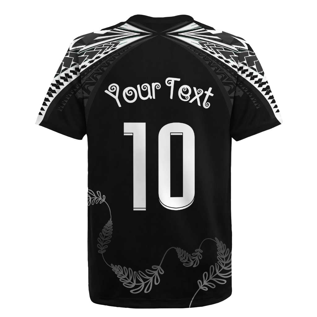 New Zealand Rugby Custom Rugby Jersey Aotearoa Armour Blacks Silver Ferns - Polynesian Pride