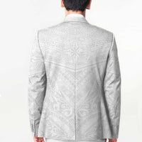 Tonga White Sunday Blazer Tongan Tribal Heritage Tattoos - Polynesian Pride
