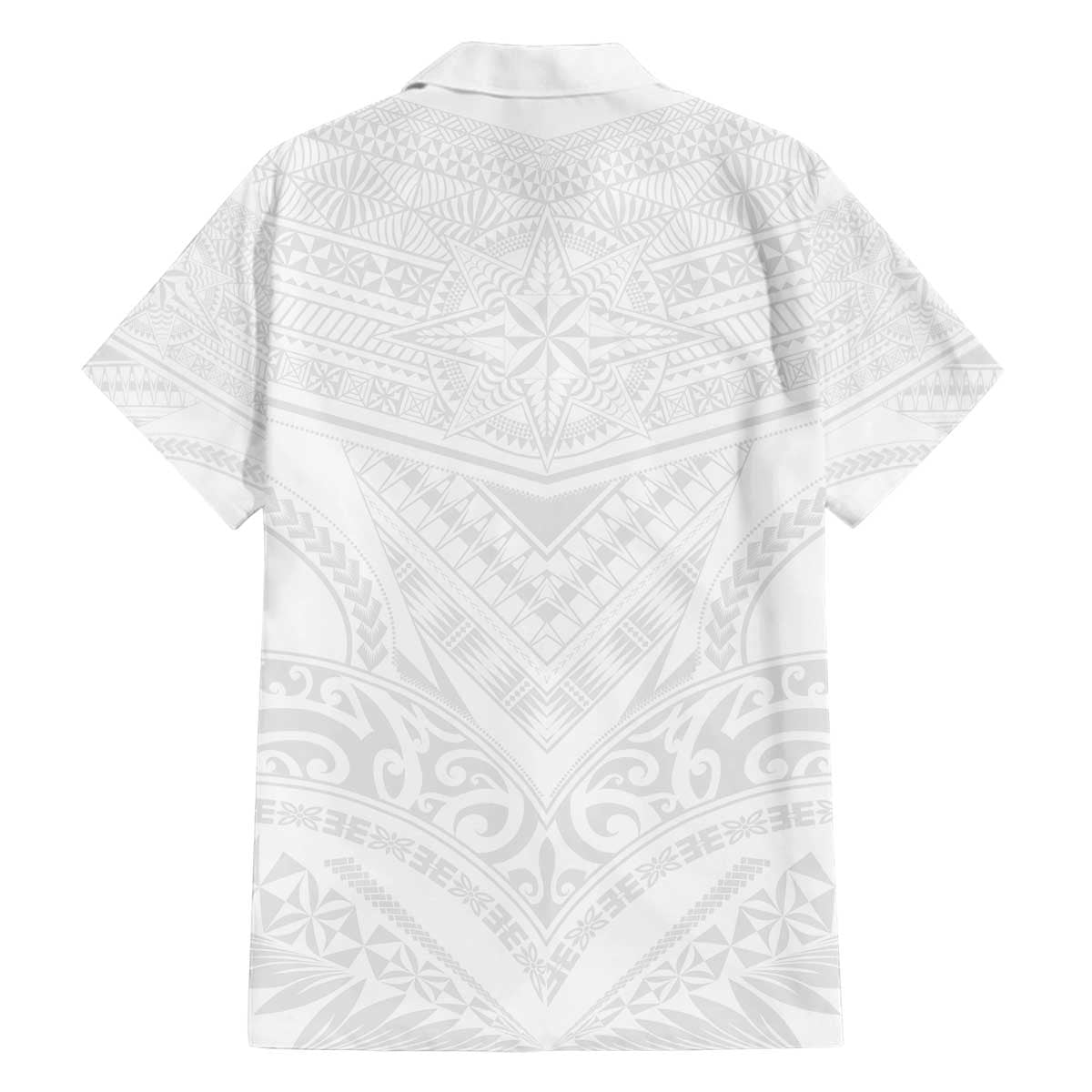 Tonga White Sunday Family Matching Off The Shoulder Long Sleeve Dress and Hawaiian Shirt Tongan Tribal Heritage Tattoos - Polynesian Pride