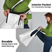 Tonga White Sunday Grocery Bag Tongan Tribal Heritage Tattoos - Polynesian Pride