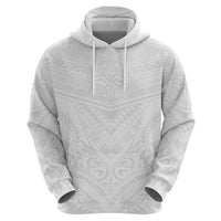Tonga White Sunday Hoodie Tongan Tribal Heritage Tattoos - Polynesian Pride
