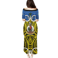 Vanuatu Tafea Province Puletasi Pig Tusk Mix Maori Pattern and Namele Leaf LT03 - Polynesian Pride