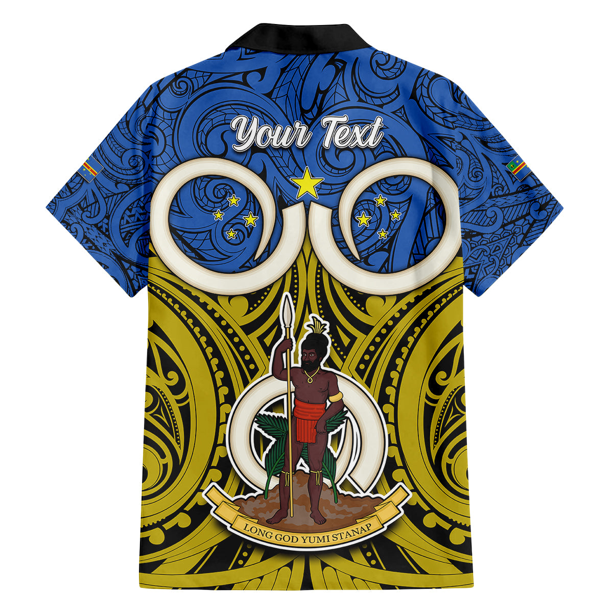 Personalised Vanuatu Tafea Province Family Matching Short Sleeve Bodycon Dress and Hawaiian Shirt Pig Tusk Mix Maori Pattern and Namele Leaf LT03 - Polynesian Pride