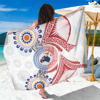 Tongan and Australian Culture Together Sarong Ngatu Art Tribal Aboriginal Tattoo Pattern - Polynesian Pride