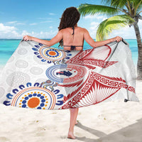 Tongan and Australian Culture Together Sarong Ngatu Art Tribal Aboriginal Tattoo Pattern - Polynesian Pride