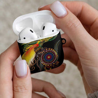 Papua New Guinea and Australia Together AirPods Case Bird of Paradise and Kangaroo Melanesian Aboriginal Motifs - Polynesian Pride