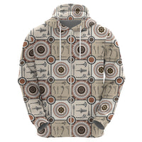 Tukenny Pattern Fijian War Clubs Zip Hoodie LT03 - Polynesian Pride