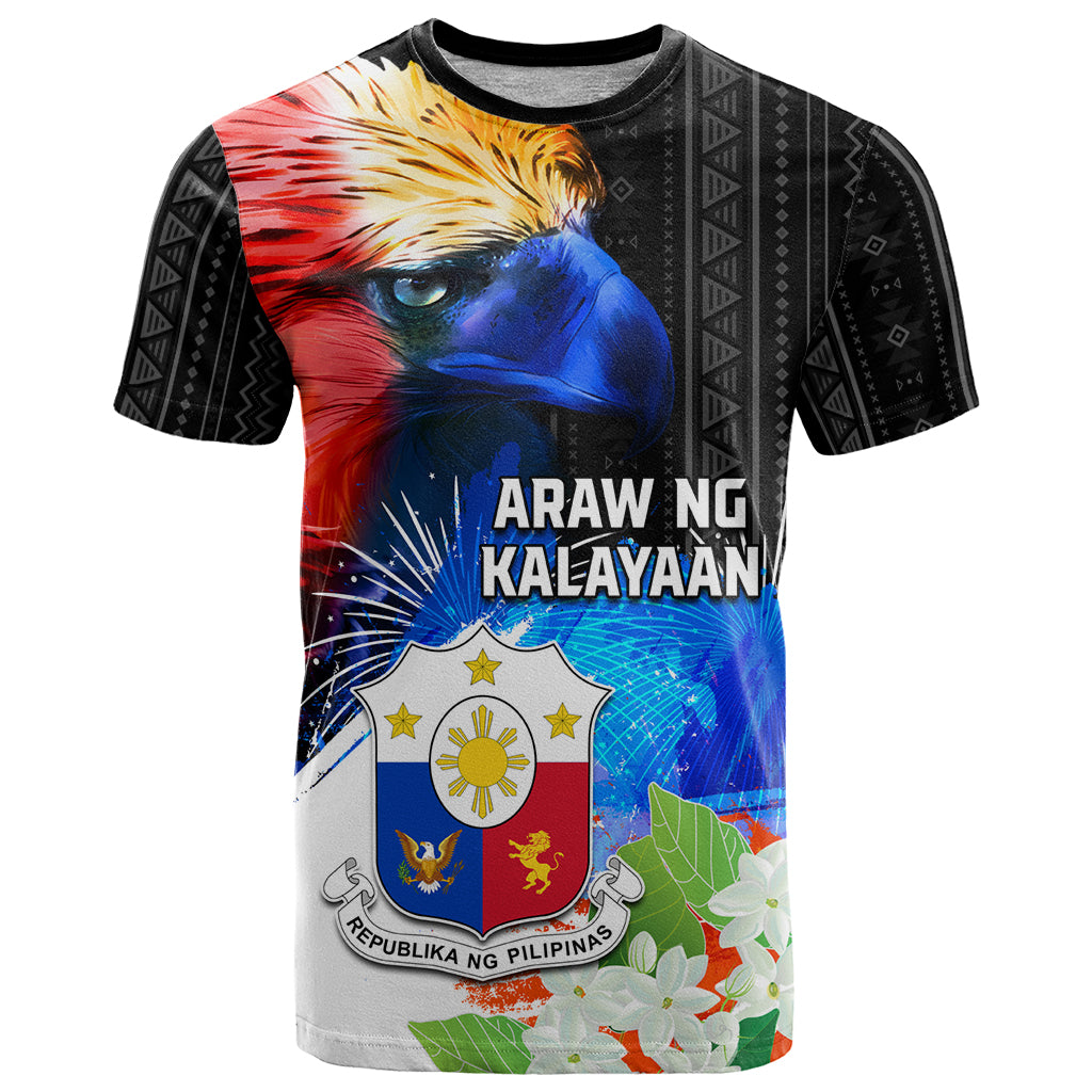 Philippines Independence Day T Shirt Philippines Eagle and Sampaguita Jasmine Yakan Tribal