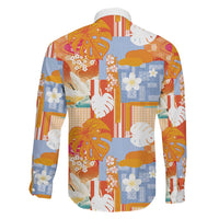 Hawaiian and Japanese Culture Together Family Matching Summer Maxi Dress and Hawaiian Shirt Palaka Japanese Art and Tropical Motif Tribal Patchwork LT03 - Polynesian Pride