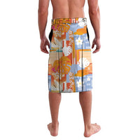 Hawaiian and Japanese Culture Together Lavalava Palaka Japanese Art and Tropical Motif Tribal Patchwork