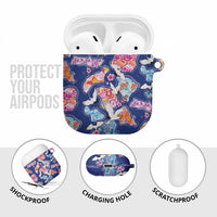 Hawaiian and Japanese Culture Together AirPods Case Hawaiian Archipelago Shape Sea Animals