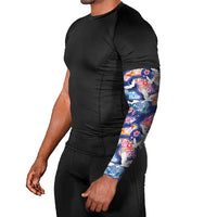 Hawaiian and Japanese Culture Together Arm Sleeves Hawaiian Archipelago Shape Sea Animals
