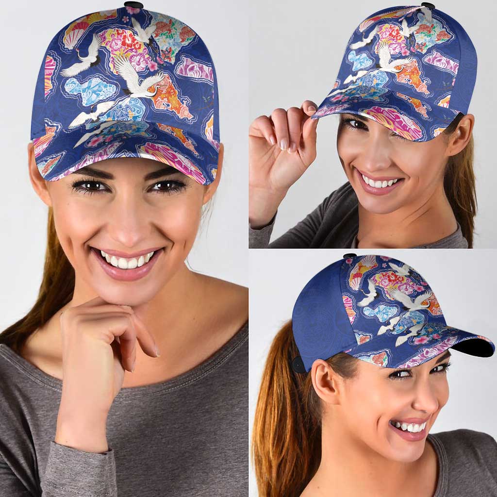 Hawaiian and Japanese Culture Together Classic Cap Hawaiian Archipelago Shape Sea Animals