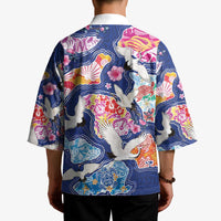 Hawaiian and Japanese Culture Together Kimono Hawaiian Archipelago Shape Sea Animals LT03 - Polynesian Pride