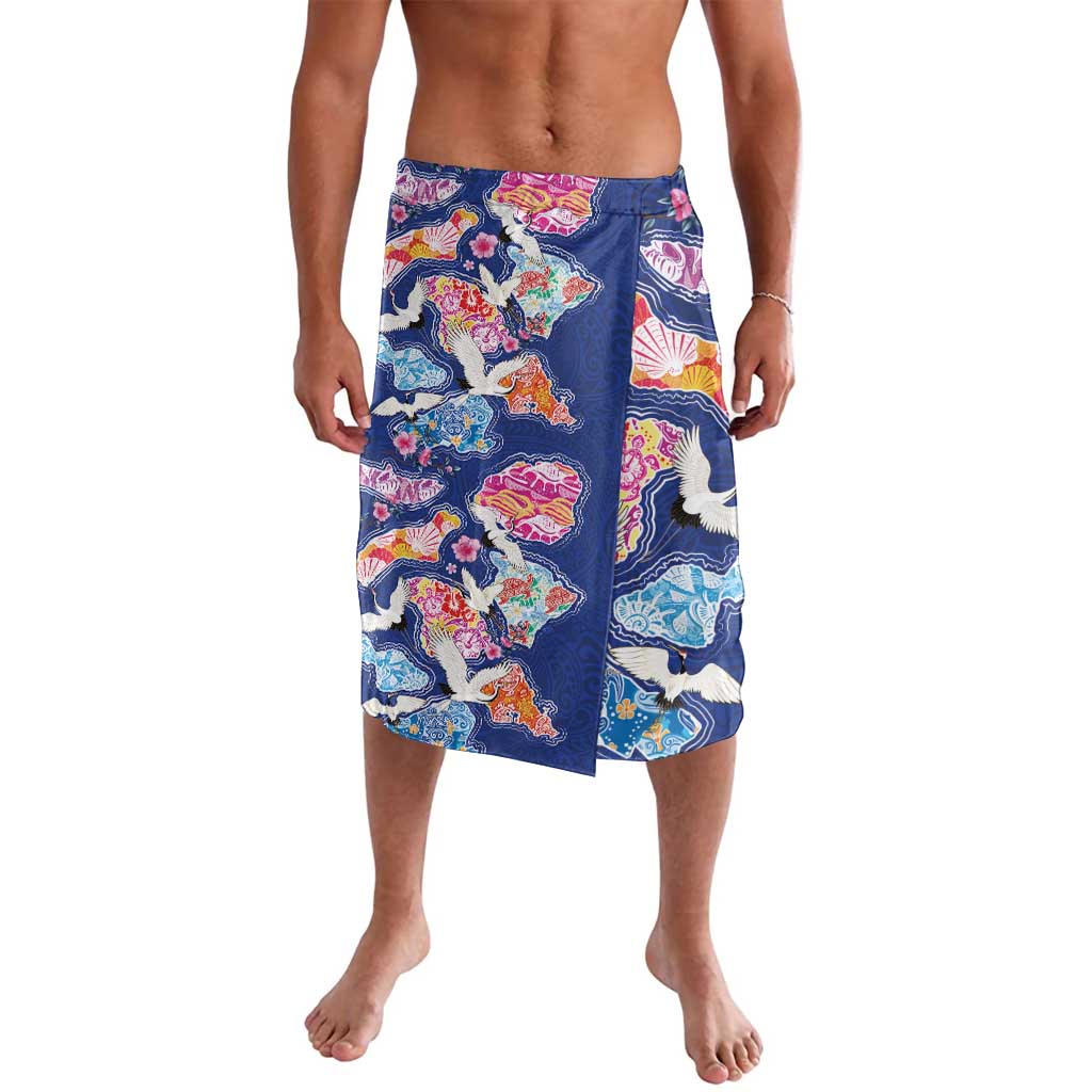 Hawaiian and Japanese Culture Together Lavalava Hawaiian Archipelago Shape Sea Animals LT03 Multicolor - Polynesian Pride