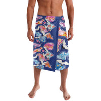 Hawaiian and Japanese Culture Together Lavalava Hawaiian Archipelago Shape Sea Animals LT03 Multicolor - Polynesian Pride