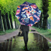 Hawaiian and Japanese Culture Together Umbrella Hawaiian Archipelago Shape Sea Animals LT03 - Polynesian Pride