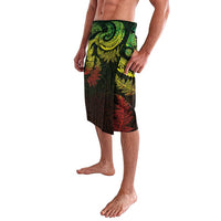 New Zealand Sea Animals with Maori Tribal Tattoo Lavalava Shark Manta Ray with Silver Fern Reggae