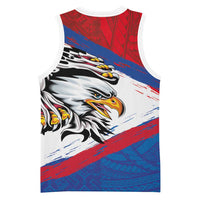 American Samoa Flag Day Basketball Jersey Polynesian Art Geometric with Flag Brush Style LT03 - Polynesian Pride